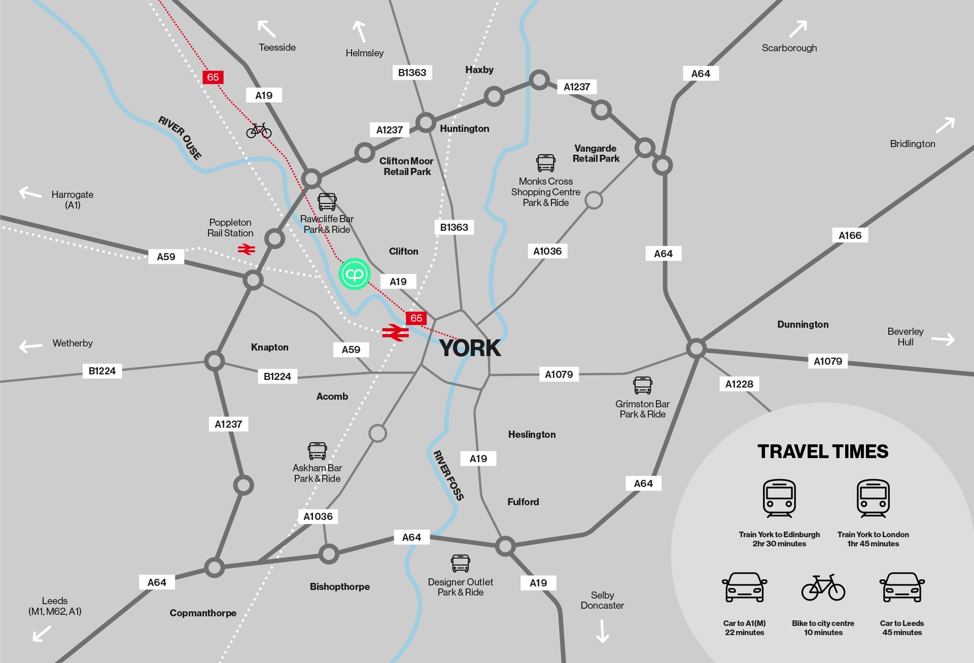 Site Map - Clifton Park, York